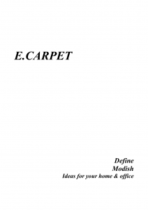 Define  Modish carpet sample-1